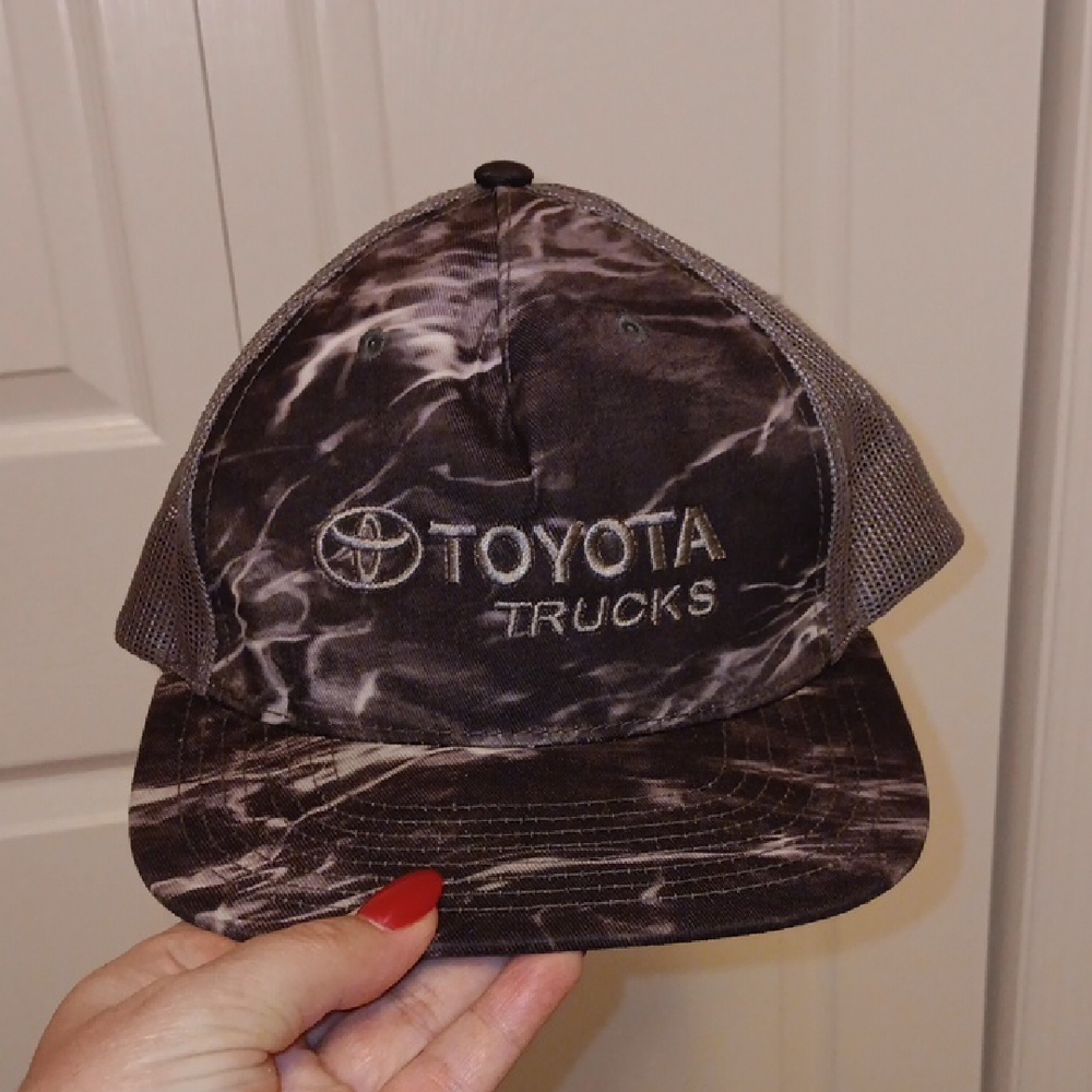 Toyota Trucks Black and Gray Camo Hat